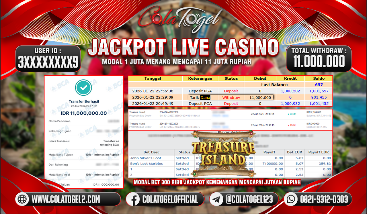 JACKPOT LIVE CASINO!!