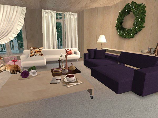 Hellohello: Domy - Stránka 4 Christmas-Chalet-interior-37