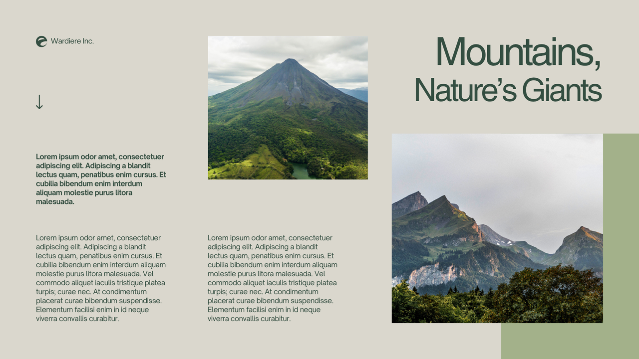 Green and Grey Simple Nature Presentation