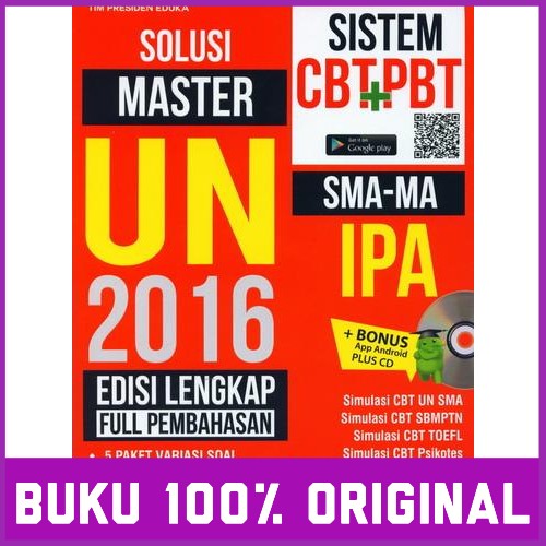 Ori Gent Solusi Master Un 2016 Sma Ma Ipa Edisi Lengkap Full Pembahasan Buku Umum Tim Presiden Eduka Lazada Indonesia