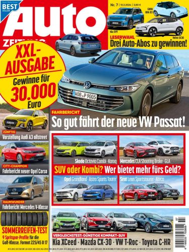 Cover: Auto Zeitung Magazin No 07 vom 13  März 2024