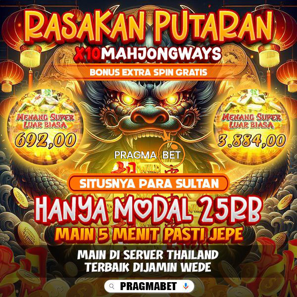 PRAGMABET >> Agen Mudah Maxwin Situs 777 Provider Slot Online Link Gacor Terpercaya
