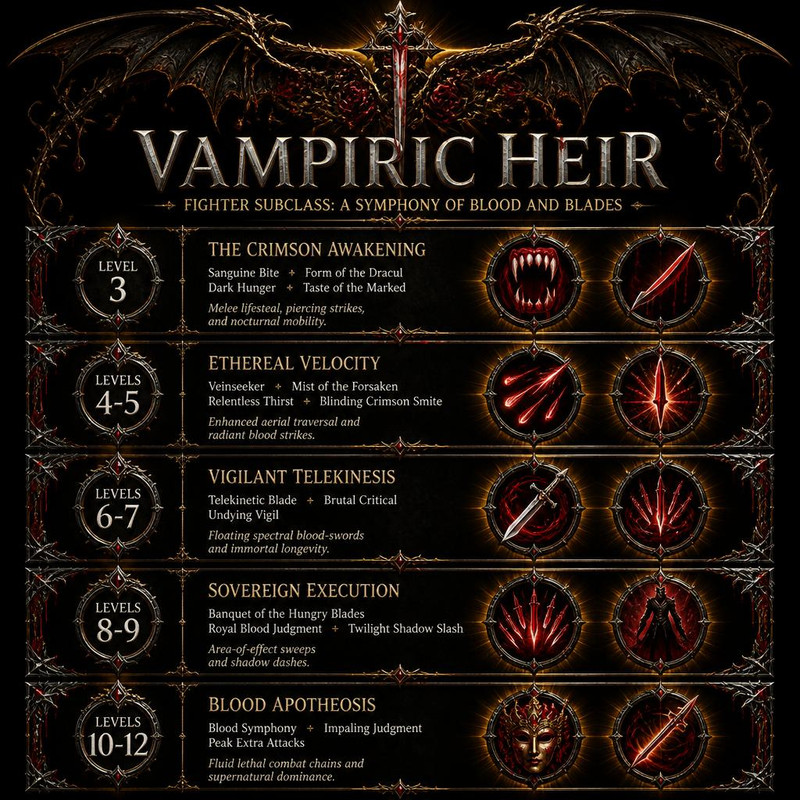 Vampiric Heir - A Fighter Subclass at Baldur's Gate 3 Nexus - Mods and ...
