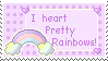 I Heart Pretty Rainbows Stamp