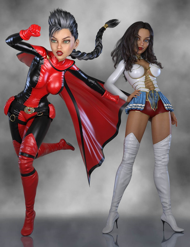 capsces comic poses for the girl 8 and aiko 8 00 main daz3d