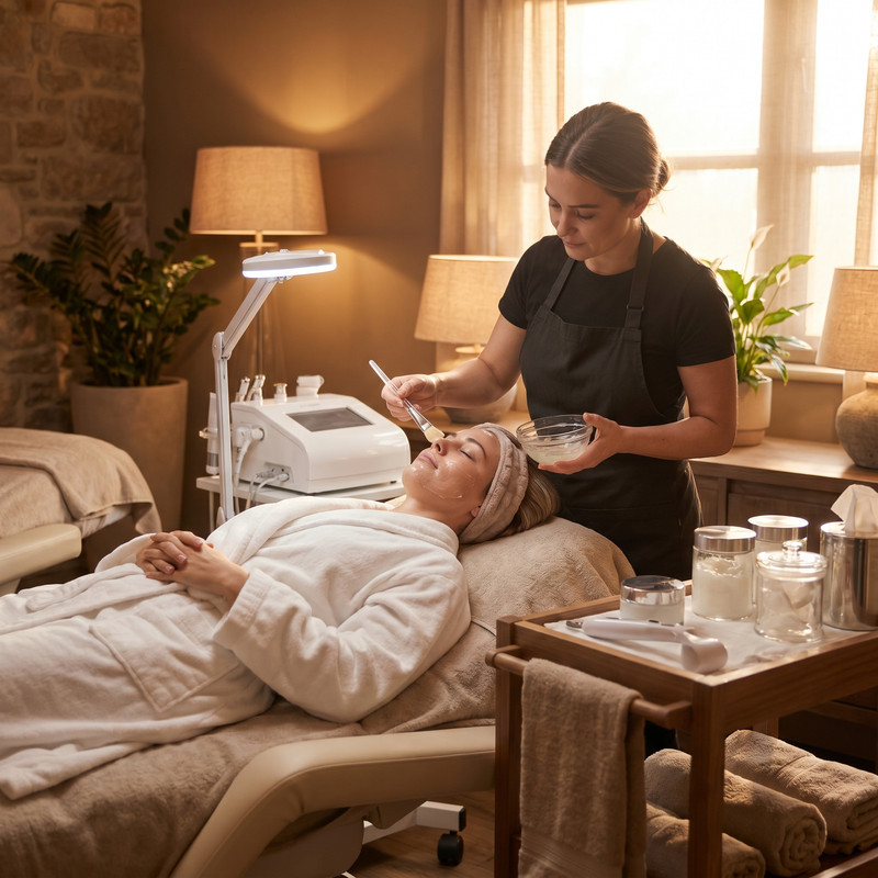 Deep cleansing peel service