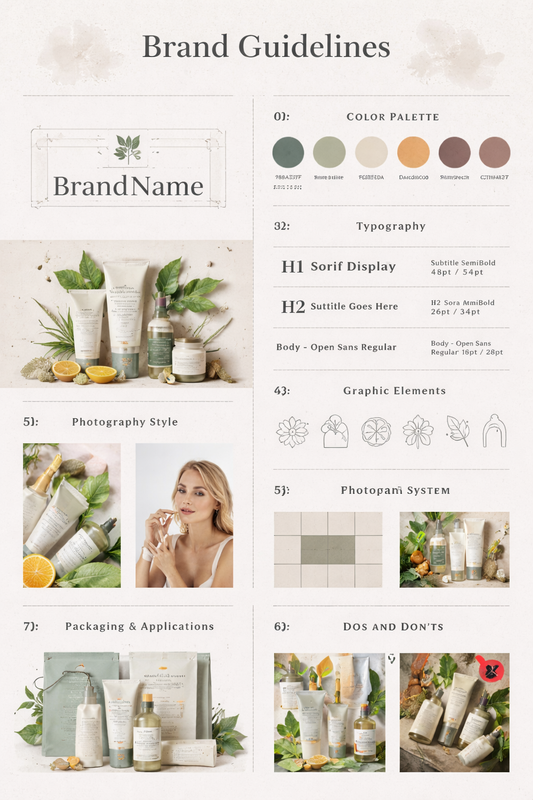 Áp phích hướng dẫn thiết kế thương hiệu