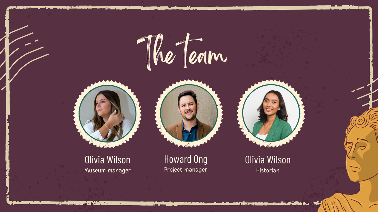 Green and Beige Illustrative Museum of History Presentation