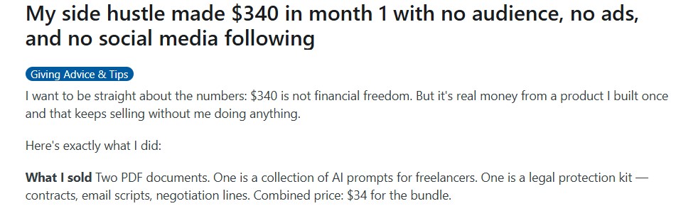 Reddit Prompts Bundle Sales