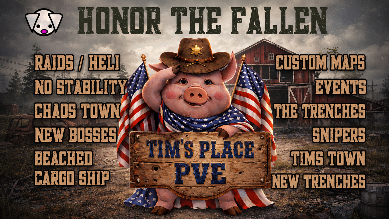 Tims Place PVE 10x /Custom Heli/Bradley/Bots/snipers