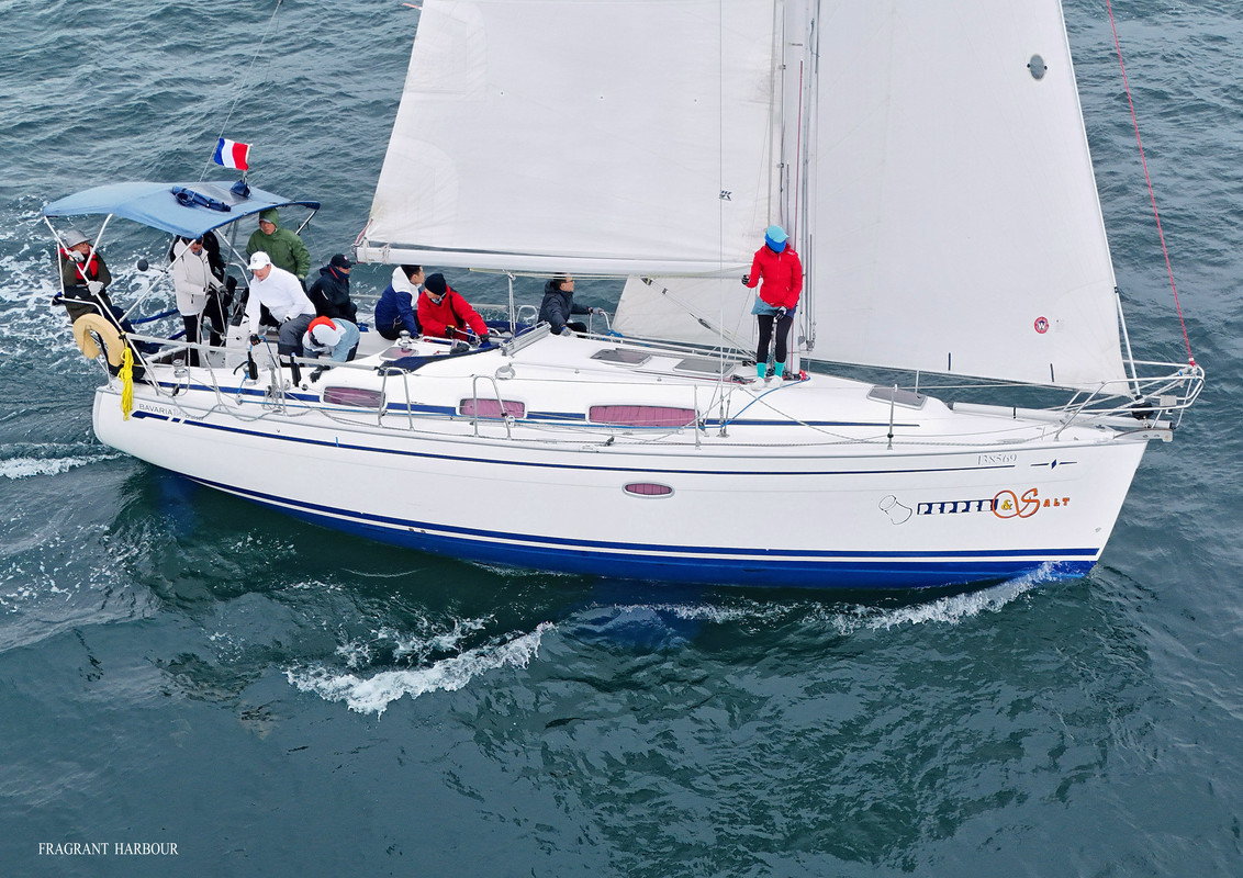 Eric Choi and his many crew on Pepper & Salt (Monsoon Spring Series 2024, Race 4)