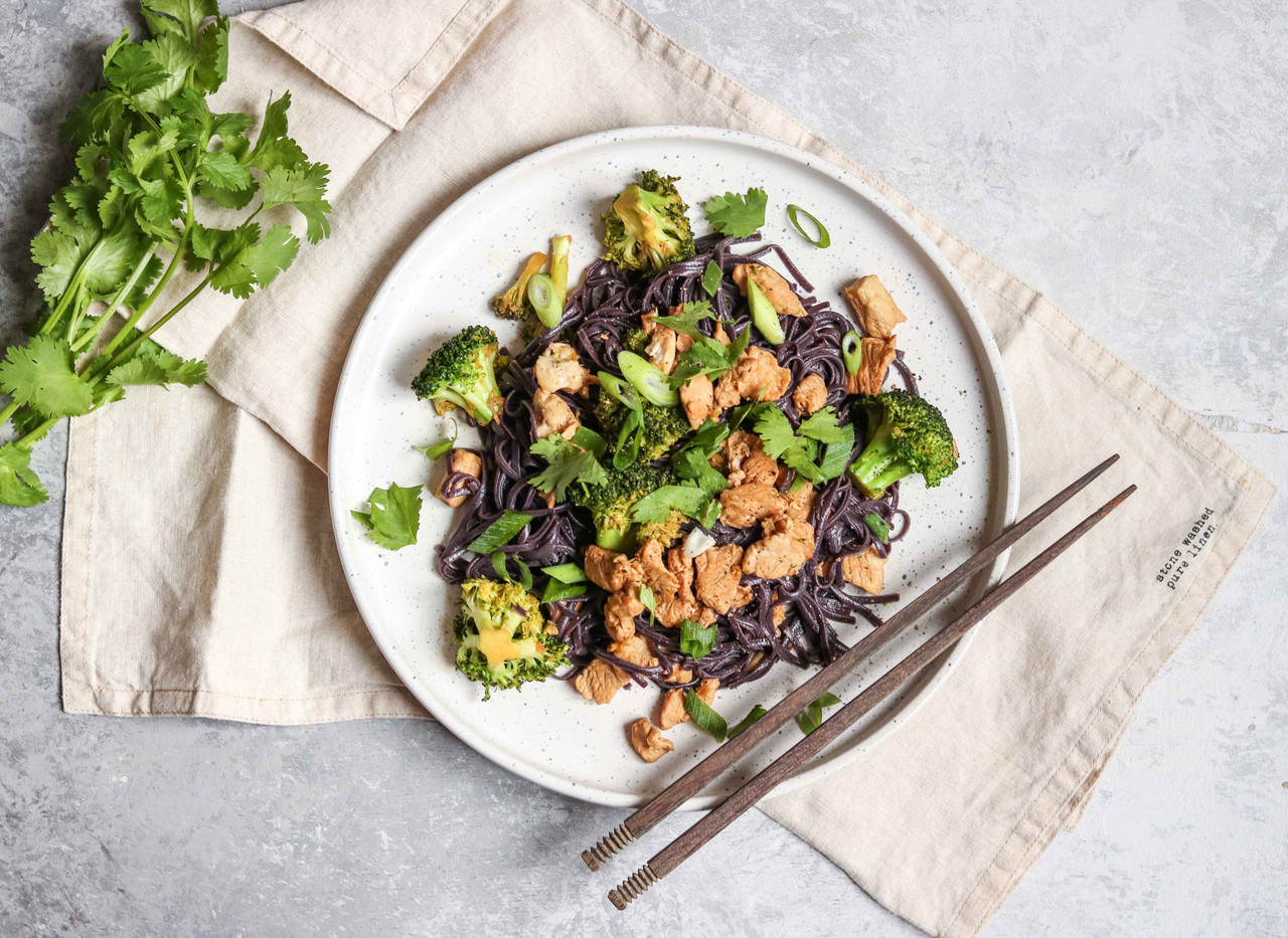 Whole food turkey and broccoli stir-fry meal planned using the WRK GLP-1 TDEE calorie calculator