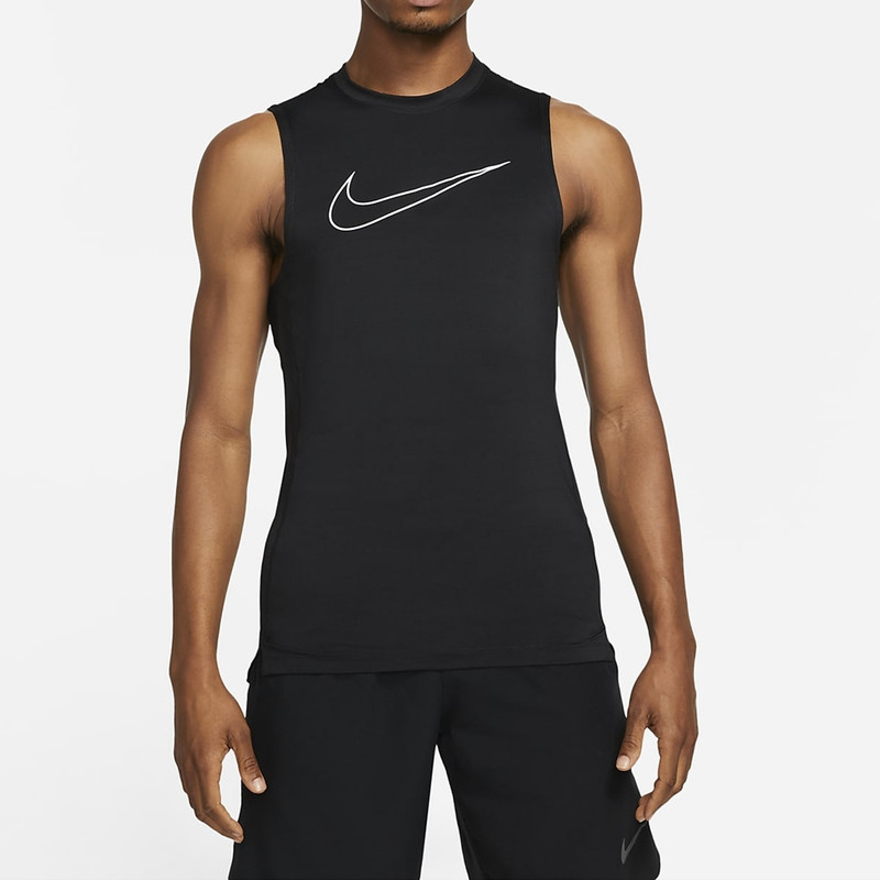 Nike Pro Mens Dri-Fit Compression Vest Tank Top Sleeveless T Shirt Base  Layer | eBay