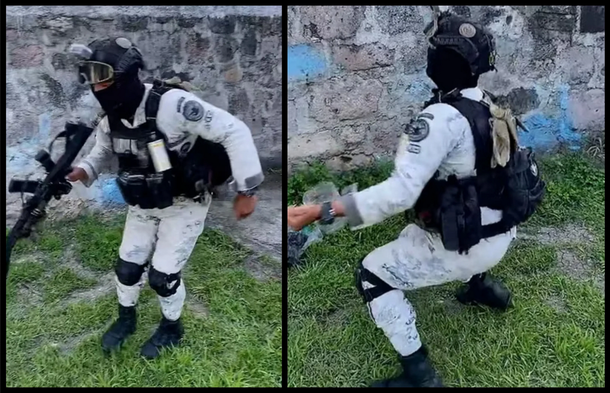 Critican a marino que baila El gallinazo: