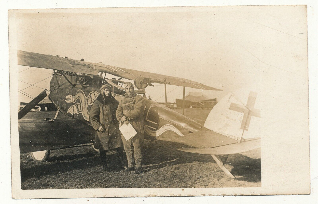 TOP! Foto AK - Flugzeug mit Kennung Sachsen sächsische Schlachtstaffel 38 - 1.WK