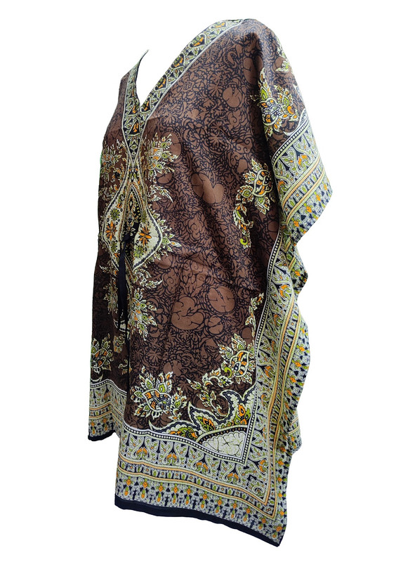 Women Kaftan Short Maxi Kaftan Hippy Boho Tunic Plus Size Dress Nightdress - Picture 28 of 33