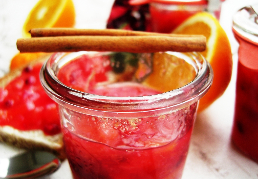 Orangen-Zimt-Granatapfel Marmelade Orangen-Zimt-Granatapfel Marmelade