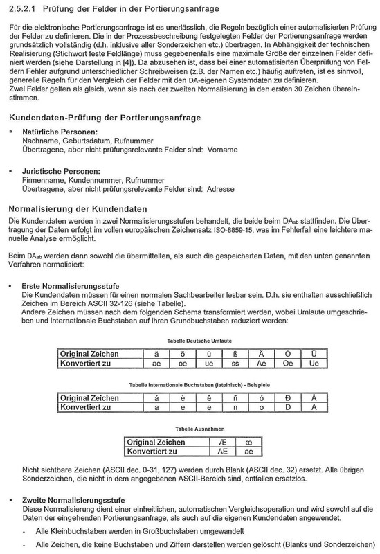portierung gleichheit