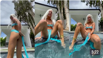 Nala enjoying herself by the pool – OnlyFans