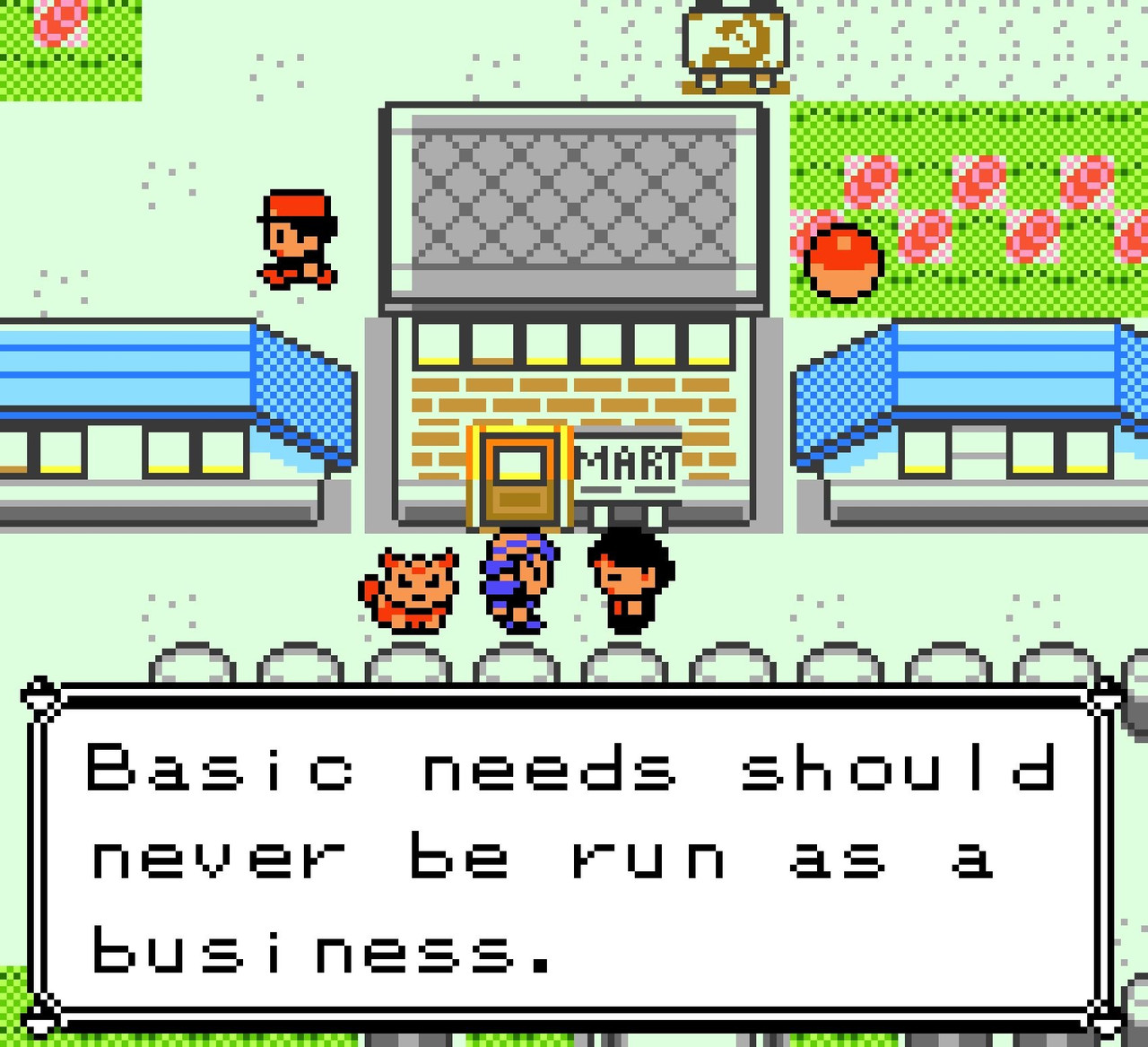 basic needs should never be run as business