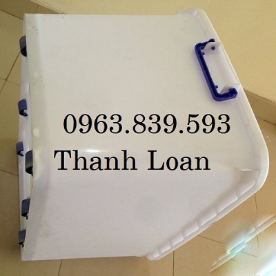 Thùng nhựa đa năng 80L 90L 120L có bánh xe nắp đậy kín, thùng nhựa đựng thực phẩm rẻ / 0963.839.593 TV140L-2