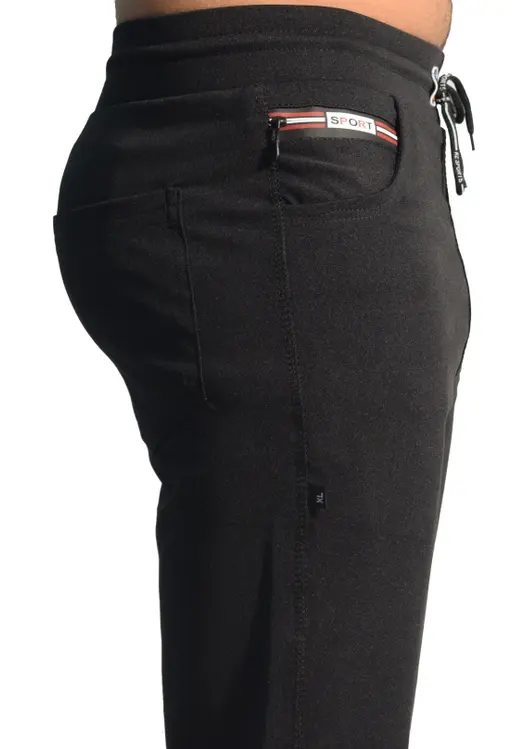 Men's Black Trackpant (R310)