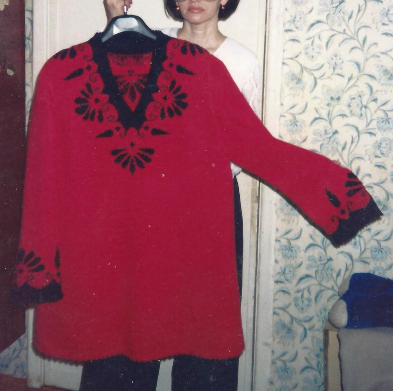 Лариса пуловер красный