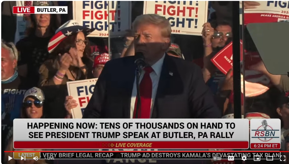 LIVE: PRESIDENT TRUMP RETURNS FOR A HISTORIC RALLY IN BUTLER ...