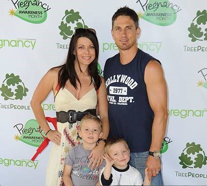 Angel with her husband Marco and kids