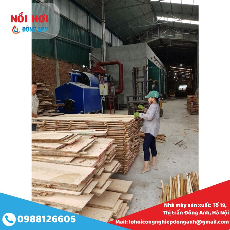 lò sấy  gỗ tự động