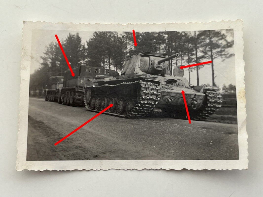 Foto Russland, Panzer KW 1, Großpanzer, (1)