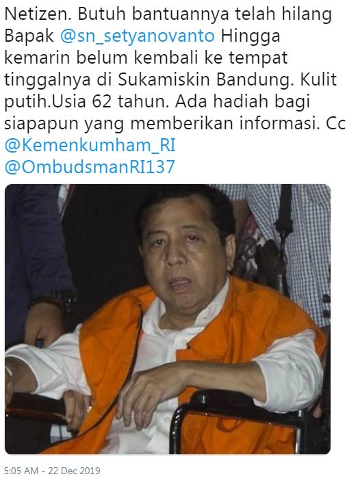 Cuitan soal Setya Novanto