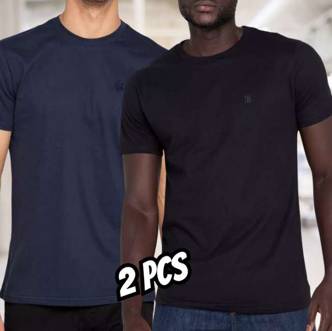 Kit 2 Camisetas Masculinas Básicas Polo Wear Sortido
