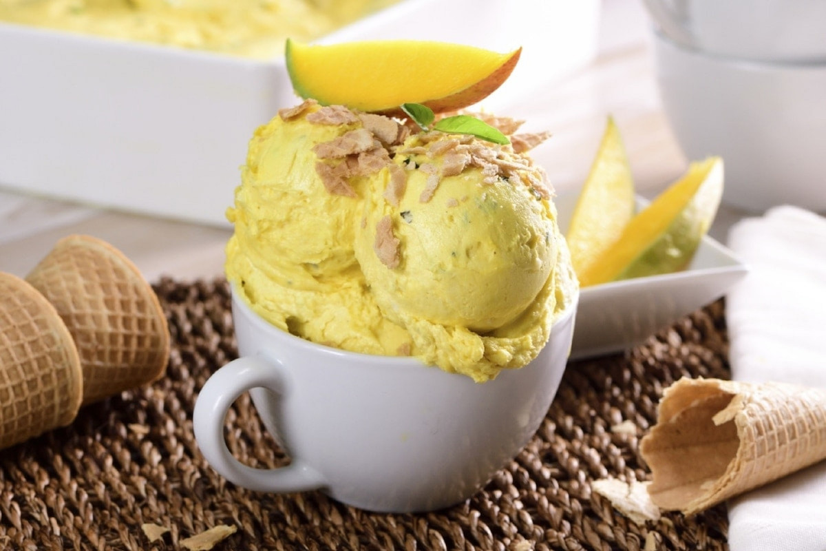 Helado de mango cremoso ¿Cómo hacerlo con solo dos ingredientes?