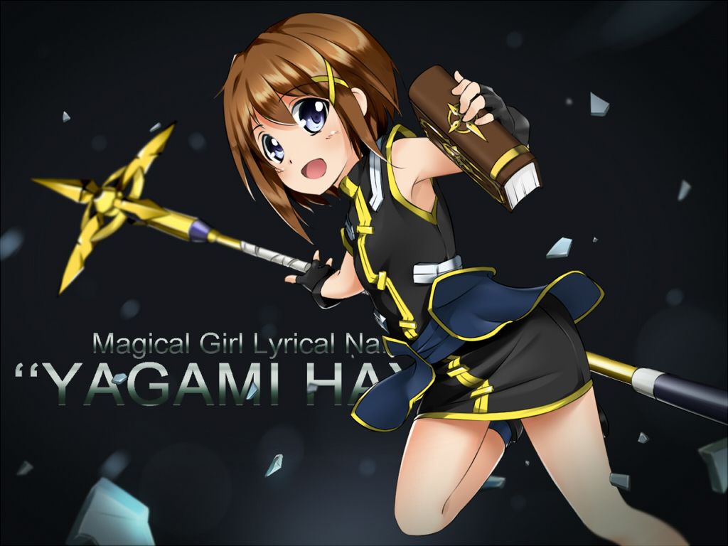 yagami-hayate-schwertkreuz-and-tome-of-the-night-sky-lyrical-nanoha-and-2-more-drawn-by-fumi11gou