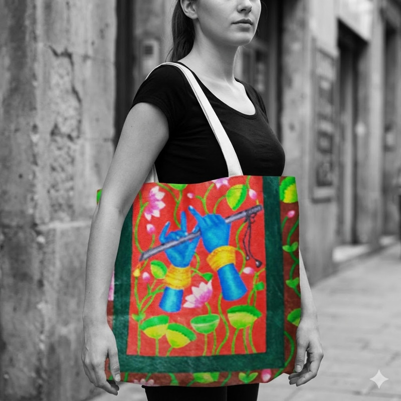 Pichwai Painting on Cloth Bag DIY Kit 