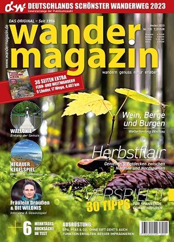 Cover: Wandermagazin Herbst No 220 2023