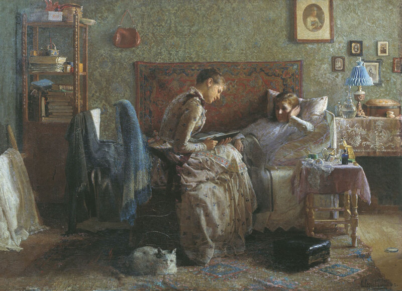 I-L-Gorohov-U-posteli-vyzdoravlivayushchej-1886