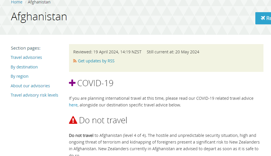 Afganistán: "Do not travel" - Viajar a Afganistán - Foro Oriente Próximo y Asia Central