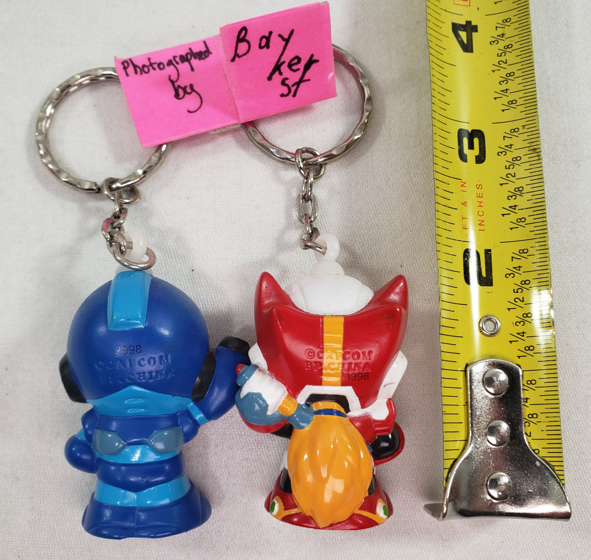 Official Capcom Mega Man X Zero Keychain Figure 1998 vintage key