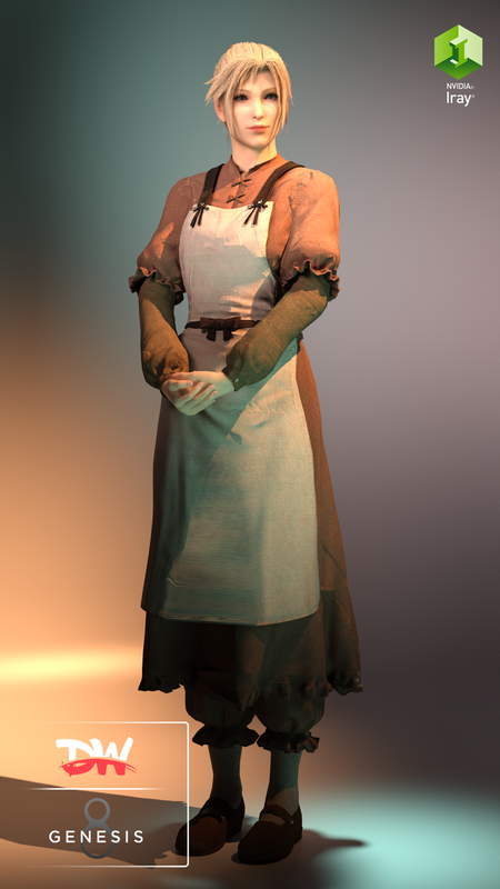 Claudia Strife FF 7 Remake Daz G8F