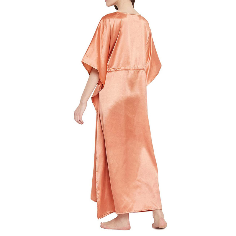 Women Satin Silk Nightdress Lingerie Sleepwear Nightgown Maxi Robe Loungewear - Picture 83 of 125