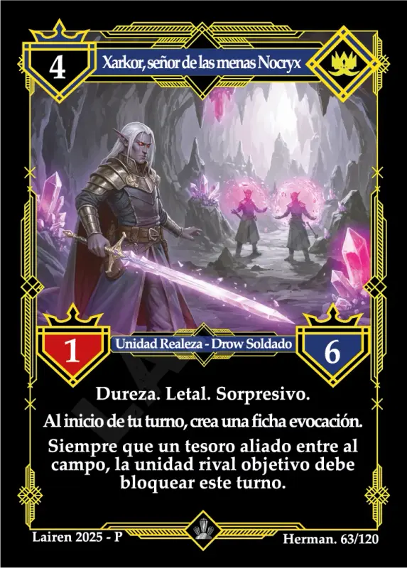 XARKOR, SEÑOR DE LAS MENAS NOCRYX