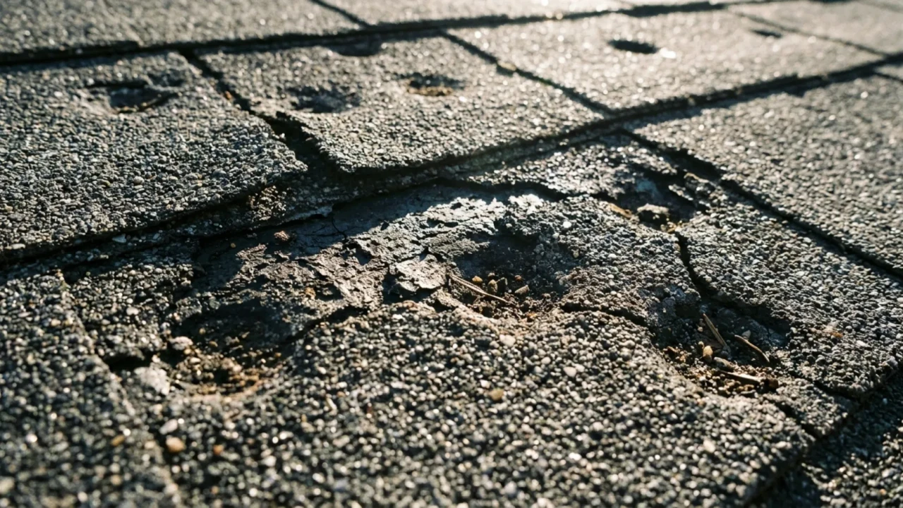 Localized hail damage San Antonio roof repair candidate