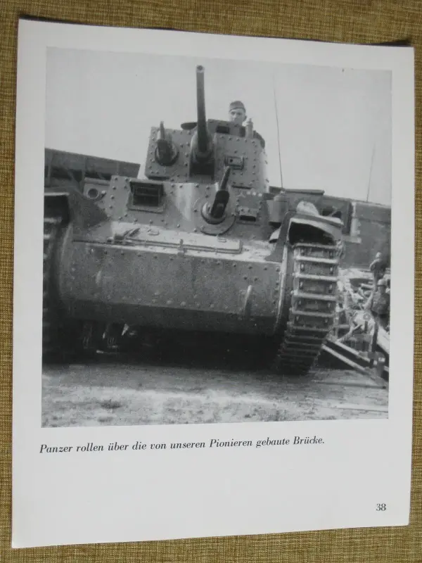 Photo of ROMMEL'S 7th PANZER DIVISION PANZER 38(t) TANK with 7th Panzer Division Markings, France, 1