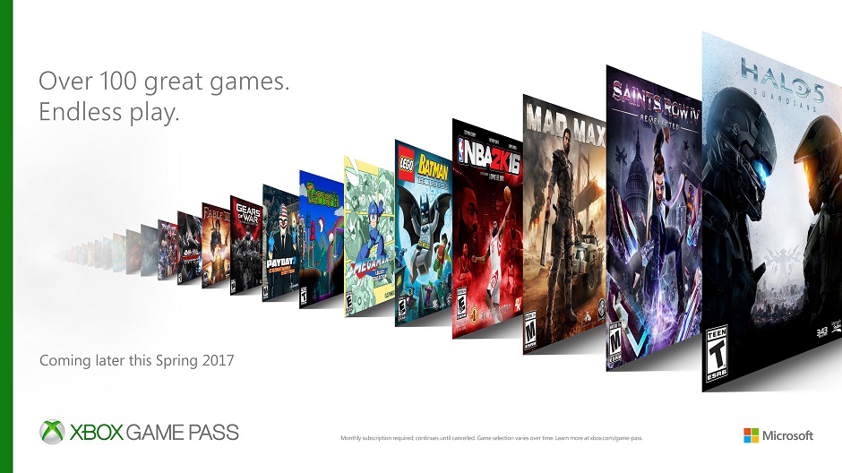 Xbox Game Pass: 100 giochi