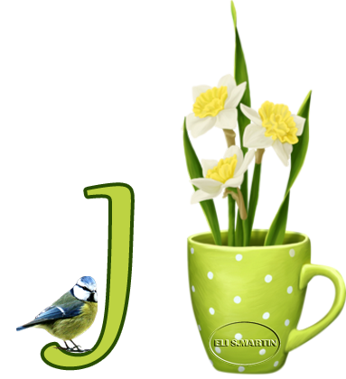 Taza con narcisos J