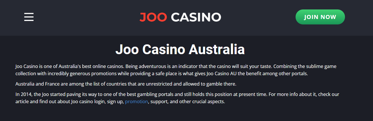 Joo Casino Online Australia