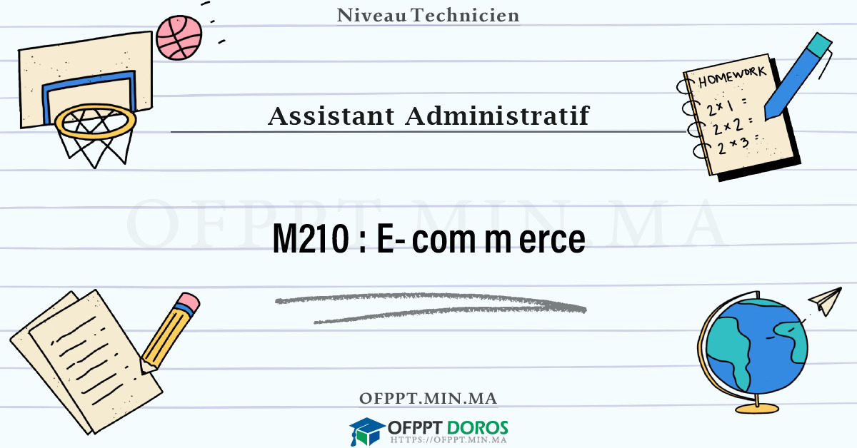 Sommaire détaillé du cours E-commerce M210 OFPPT - Structure du module