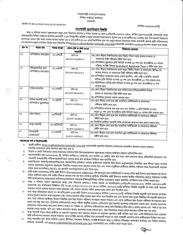 Civil-Surgeon-Office-Jhalakathi-Job-Circular-2025-PDF-1